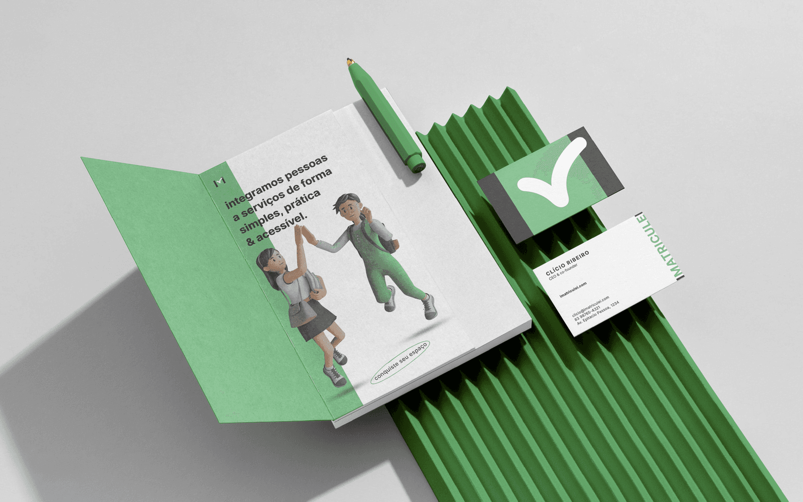 Mockup da plataforma IMATRICULEI